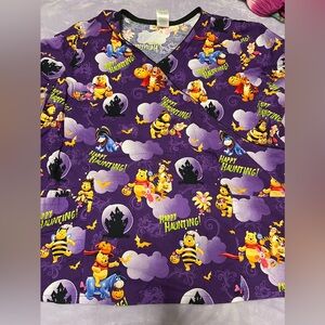 Women’s Halloween scrub top